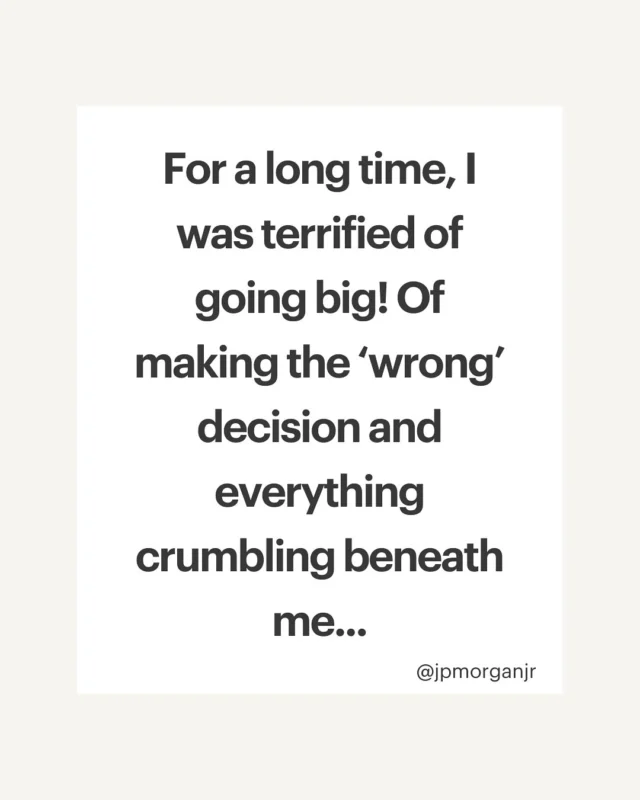 No shade to those who play it small and safe…but it’s just not my thing. I play big because that’s when life turns me all the way on. Are you letting your goals light you up?

Comment BEING if, like me, playing big is your favorite way to play in life and business.

#stopplayingsmall #playbig #love #being #personaldevelopment #makingmoney #coaching